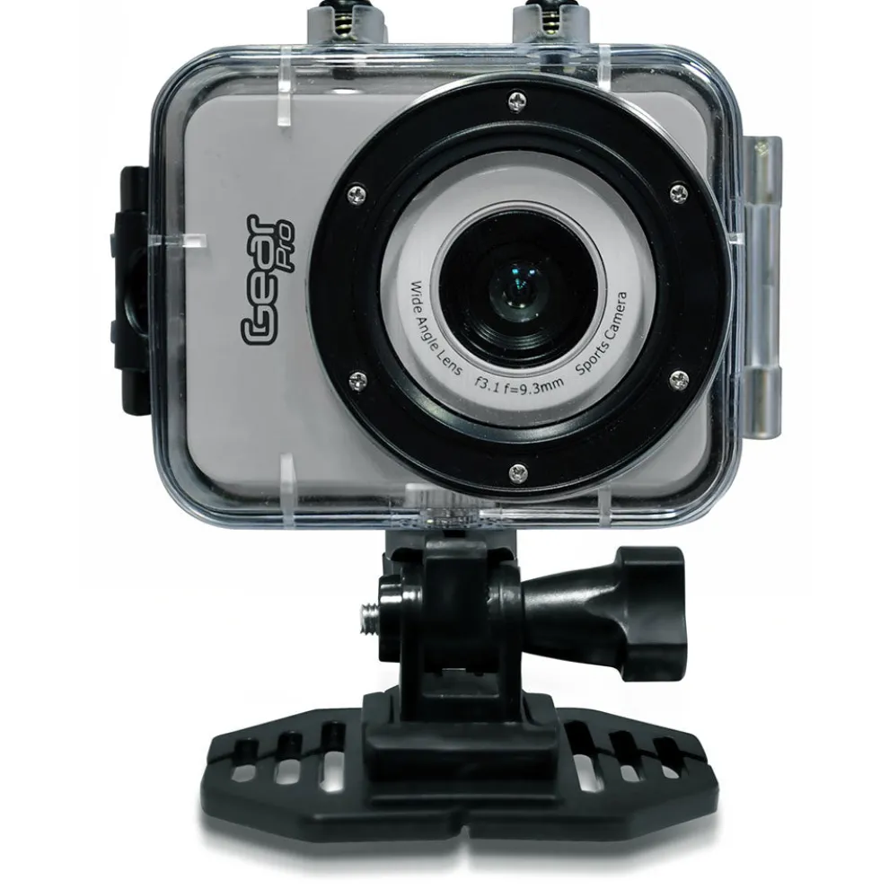 HD Action Camera 1080P Waterproof 12MP Touch Screen Silver