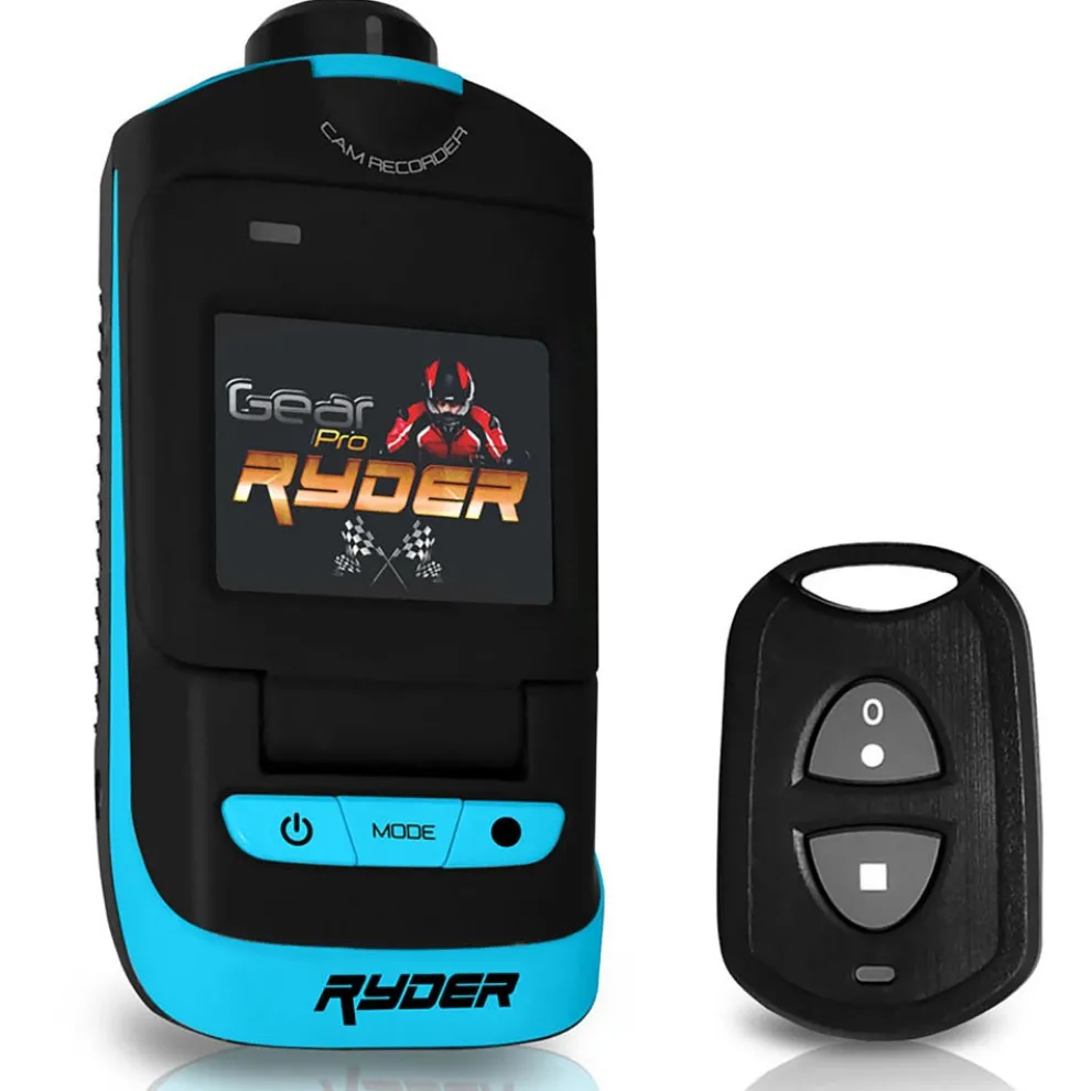 HD Action Camera 1080P Anti-Shake 16MP Waterproof Case Blue