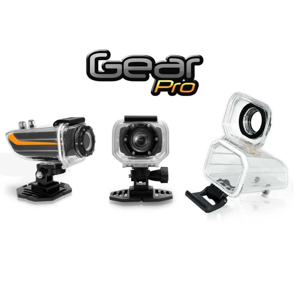 HD Action Camera 1080P GPS Waterproof 16MP Anti-Shake Orange