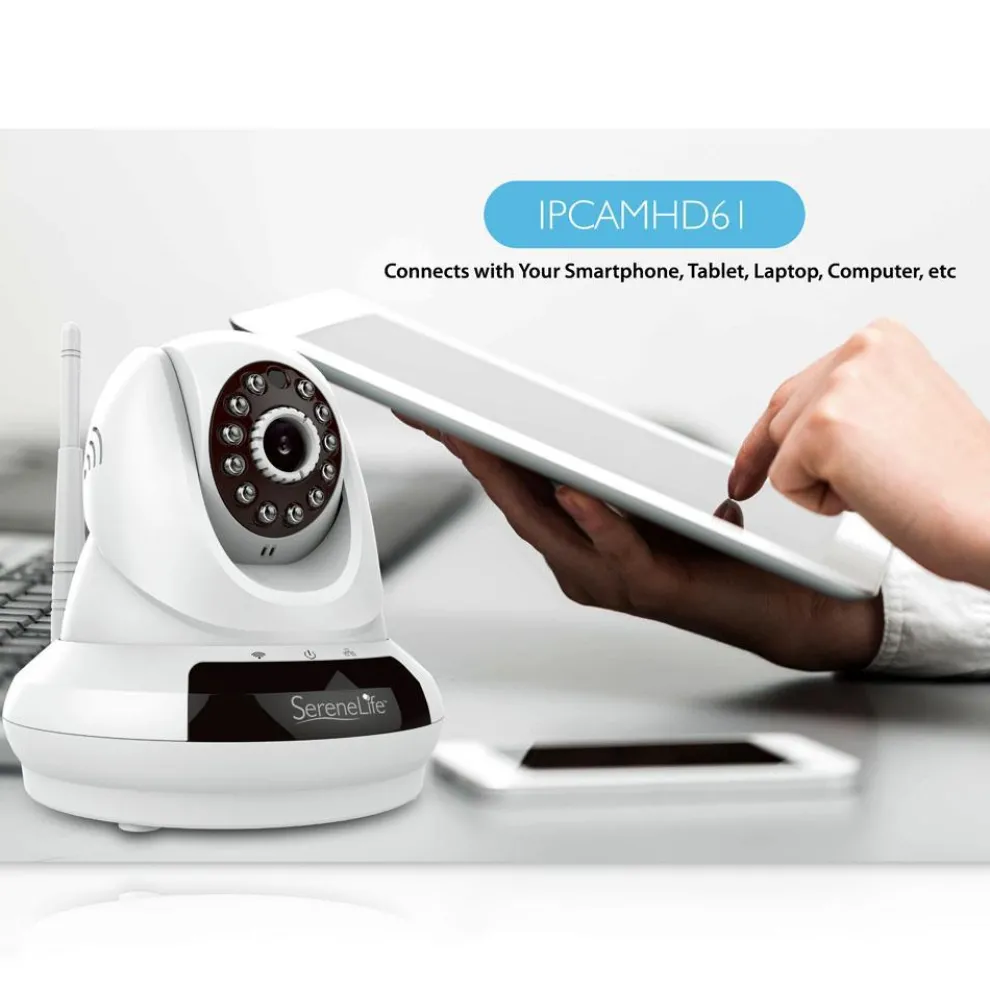 HD Wireless IP Camera, Remote Monitoring, 720p Video, Night Vision