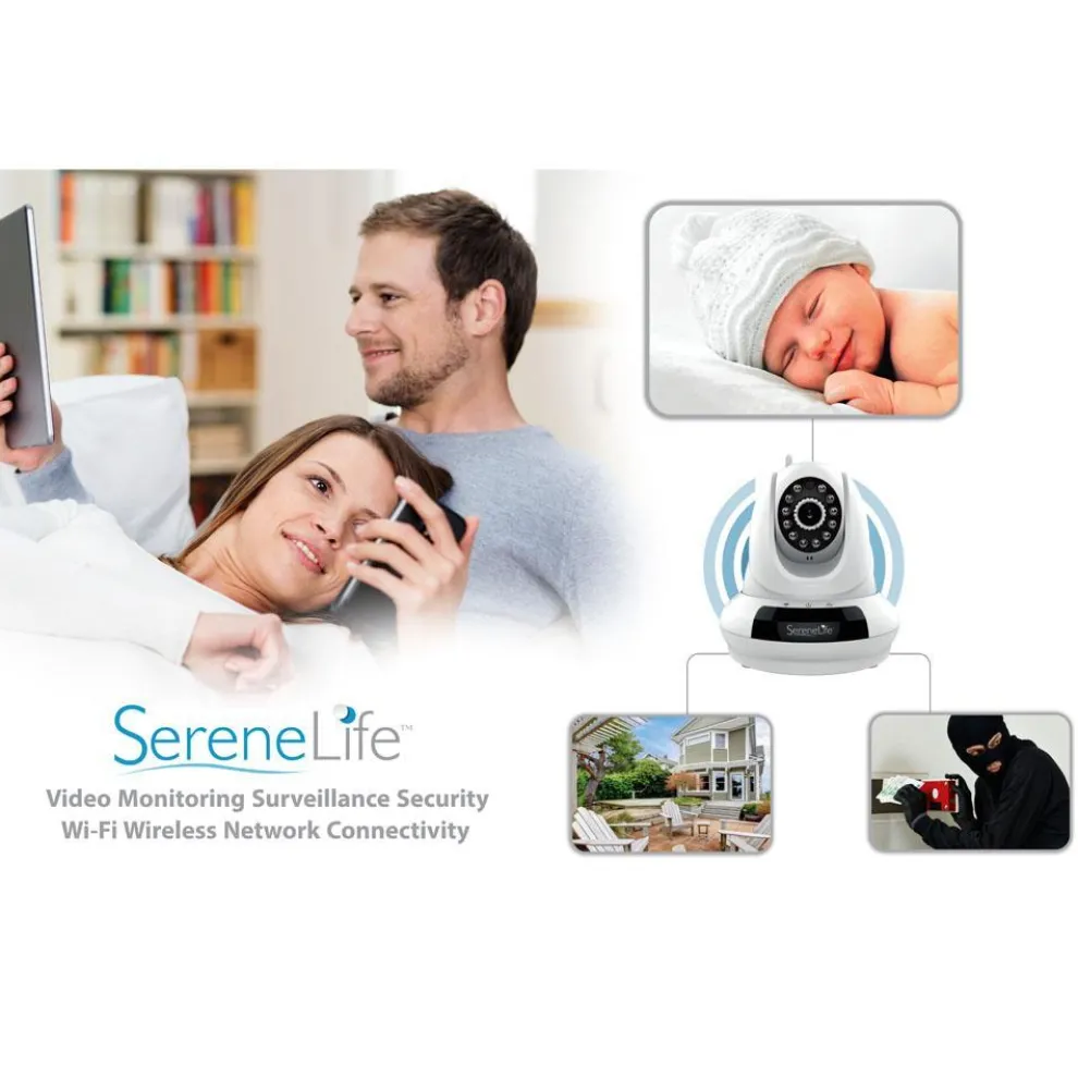 HD Wireless IP Camera, Remote Monitoring, 720p Video, Night Vision