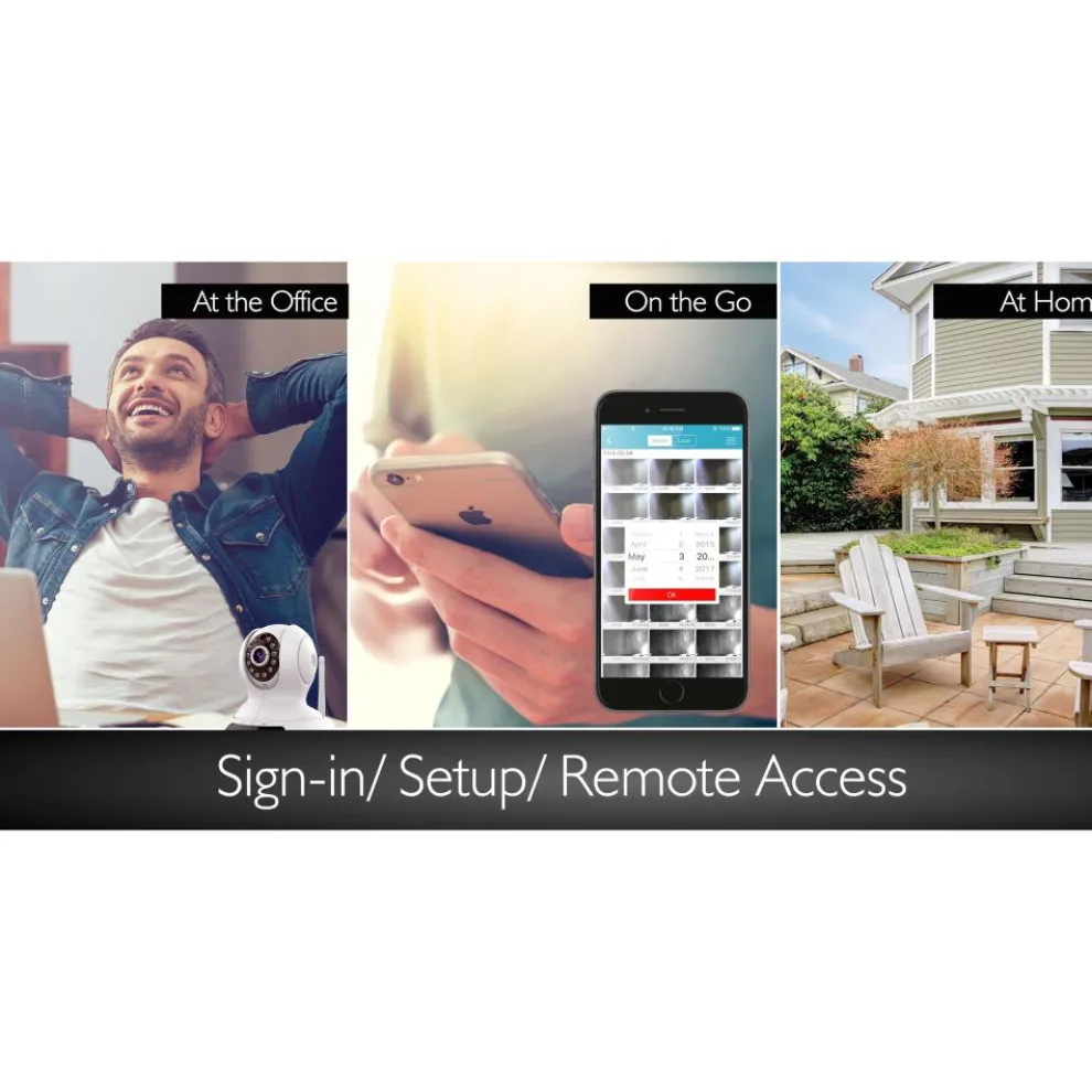 HD Wireless IP Camera, Remote Monitoring, 720p Video, Night Vision