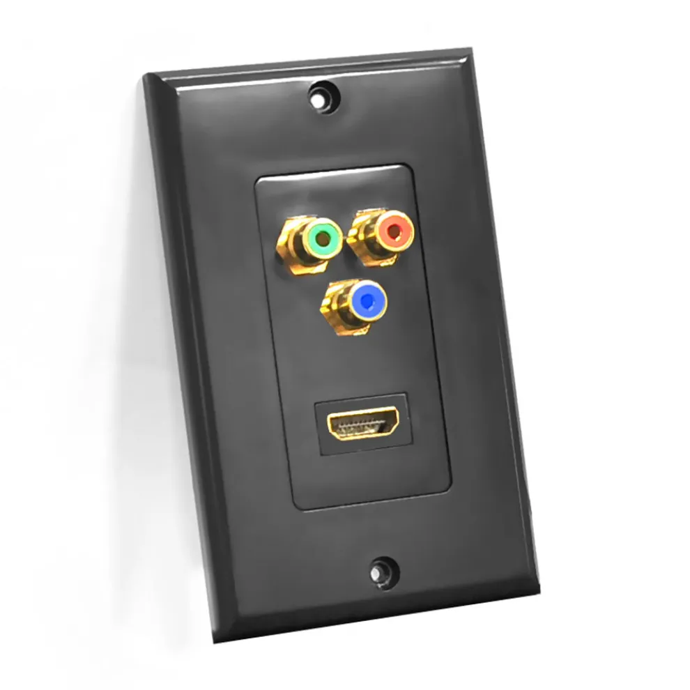 HDMI/RGB Wall Plate High-Def Video 1080p ABS Plastic