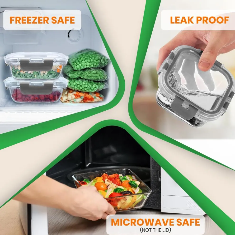 High Borosilicate Glass Food Container