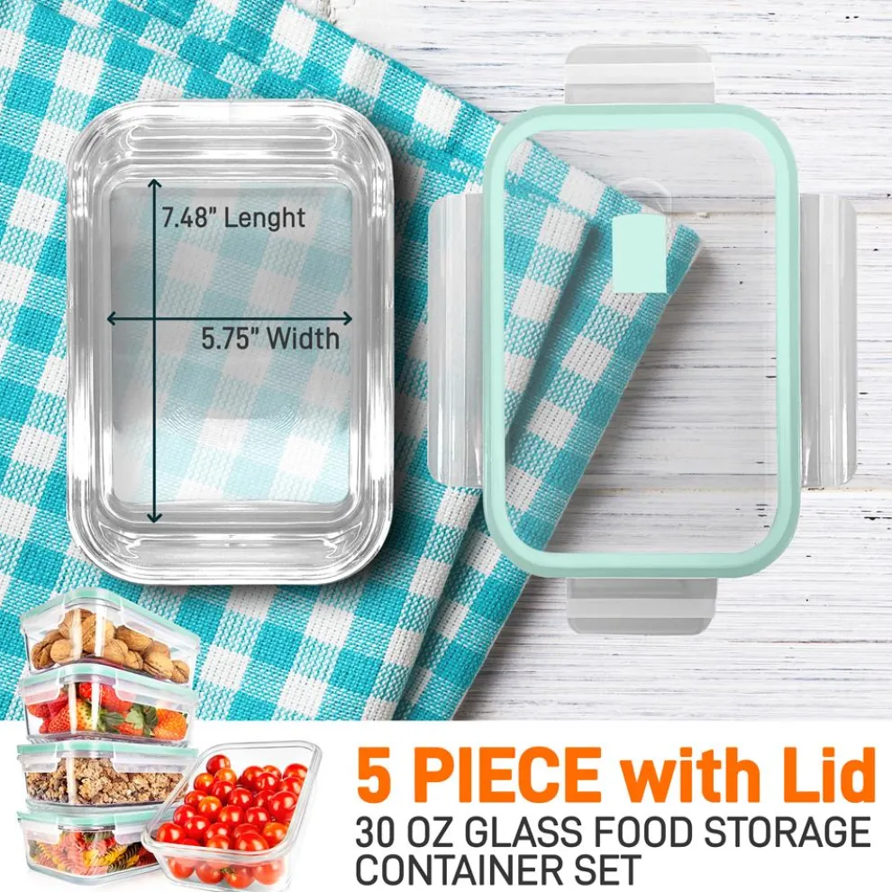 High Borosilicate Glass Food Container