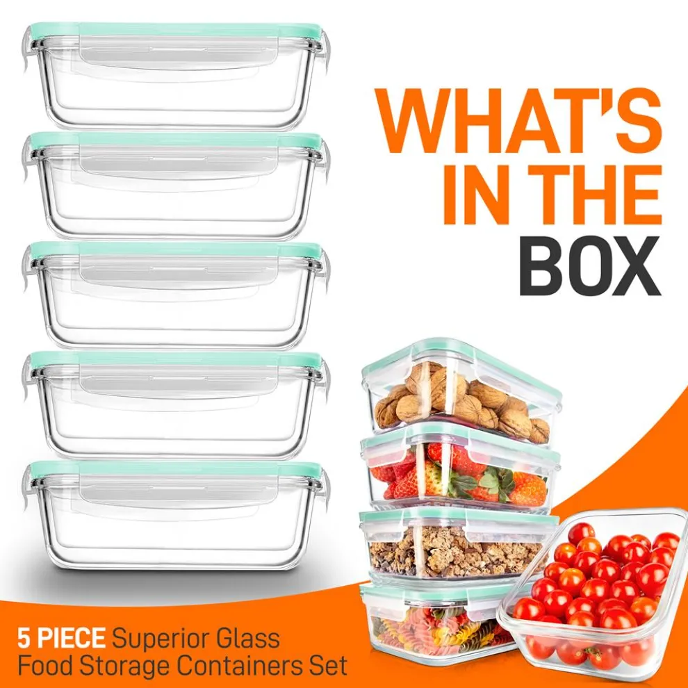 High Borosilicate Glass Food Container