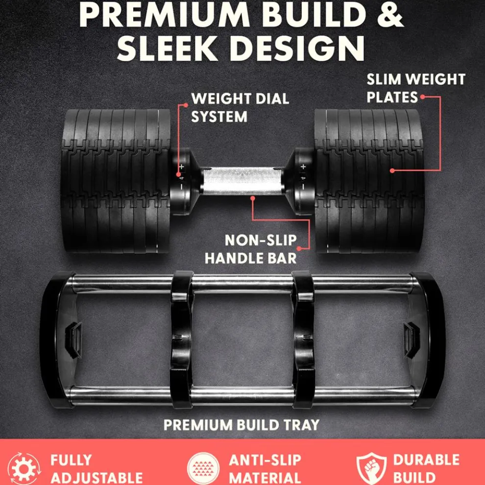 Home Fitness Adjustable Dumbbell Set Of