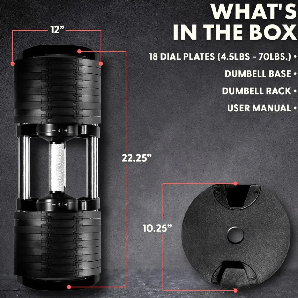 Home Fitness Adjustable Dumbbell Set Of