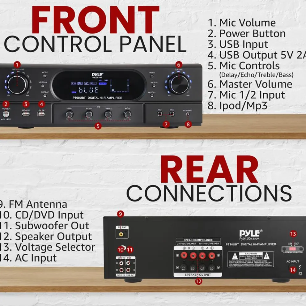Home Theater Wireless Bt Streaming Recei