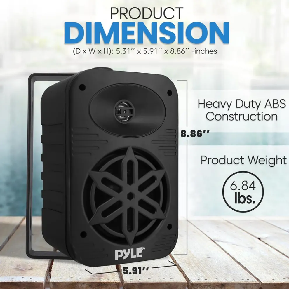 Indoor Outdoor Speakers 500W Waterproof 5.25
