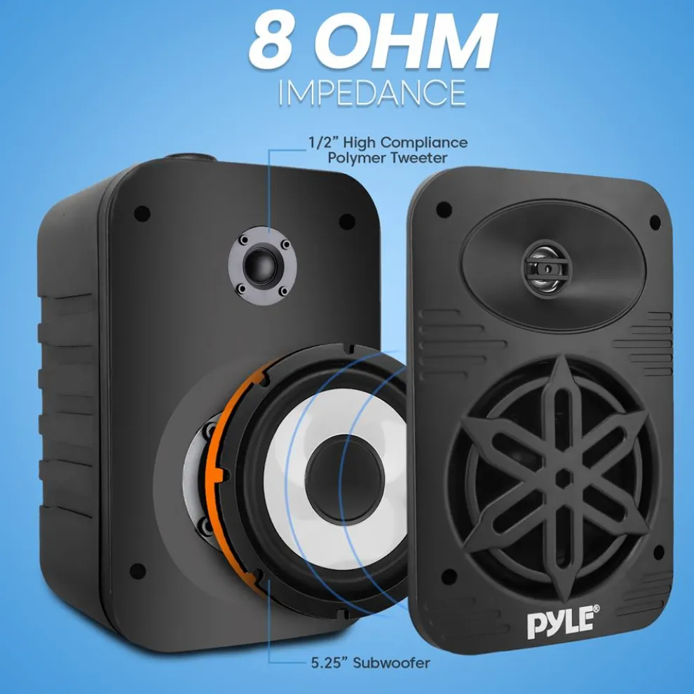 Indoor Outdoor Speakers 500W Waterproof 5.25