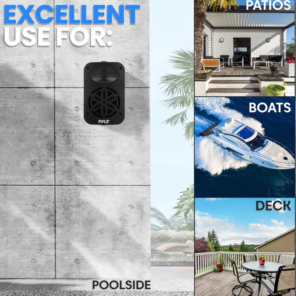 Indoor Outdoor Speakers 500W Waterproof 5.25