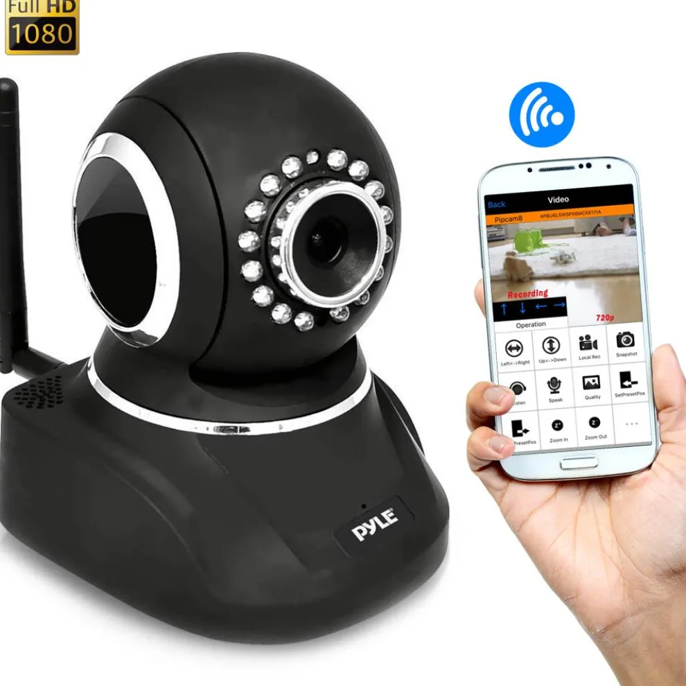 Indoor Wireless IP Camera - HD 1080p, Motion Detection, Night Vision