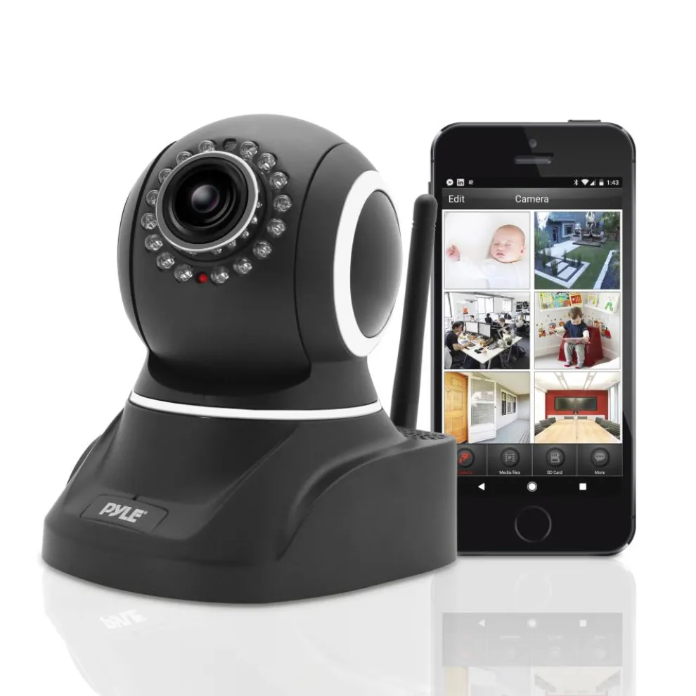 Indoor Wireless Security Camera - Remote Control, 720p HD, Night Vision