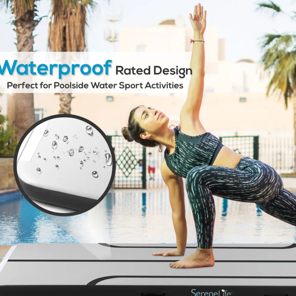 Inflatable Gymnastics Mat - Full Support - Durable PVC - 9.8 ft