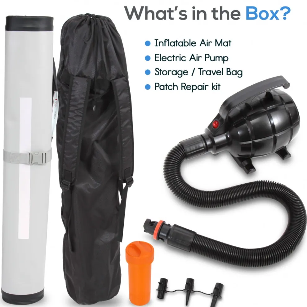 Inflatable Gymnastics Mat - Full Support - Durable PVC - 9.8 ft