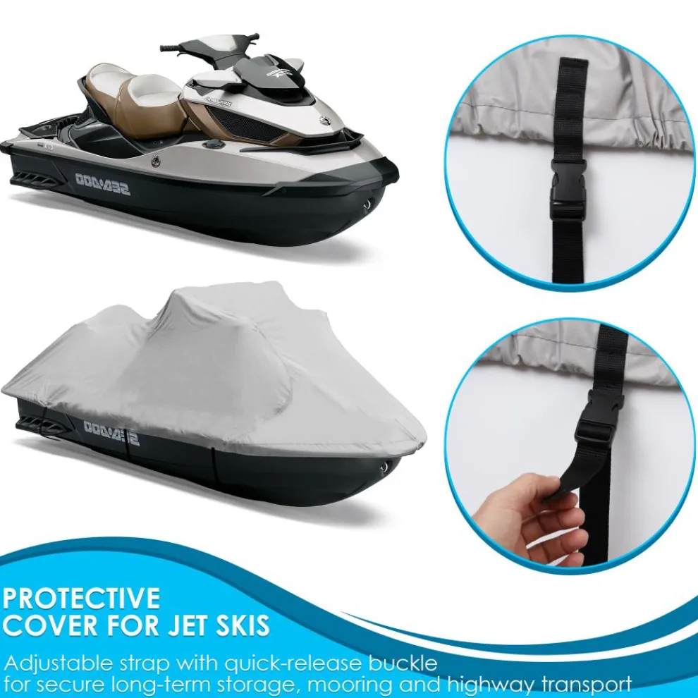 Jetski Storage Cover Waterproof 300D Canvas Rear Vents 118