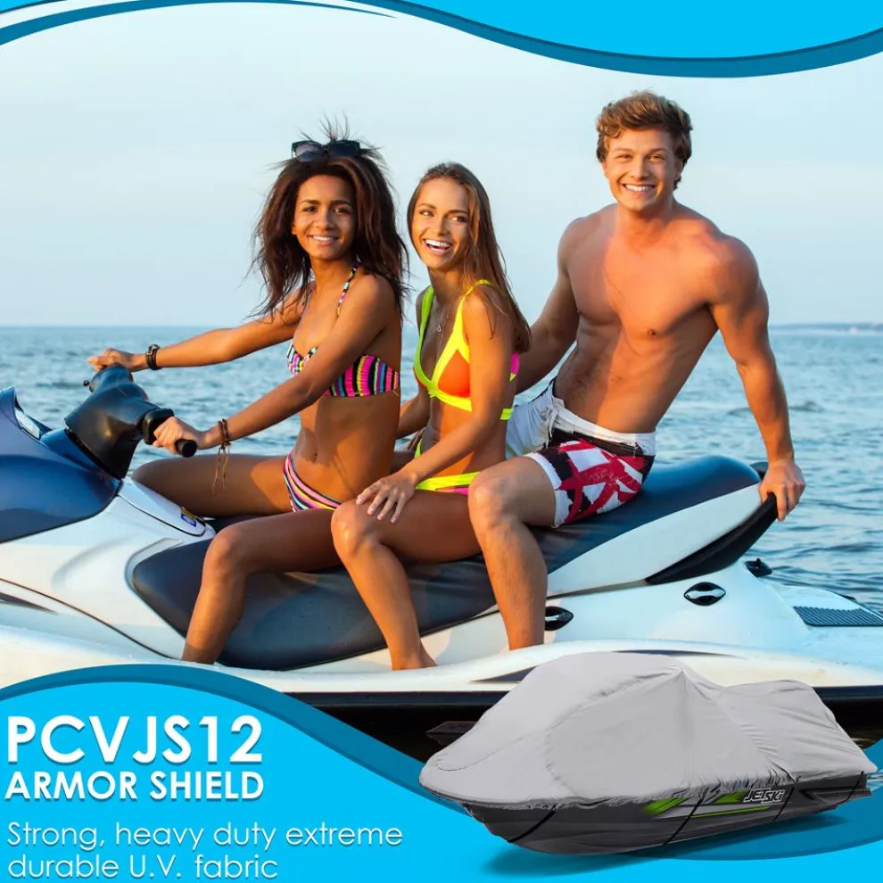 Jetski Storage Cover Waterproof 300D Canvas Rear Vents 118