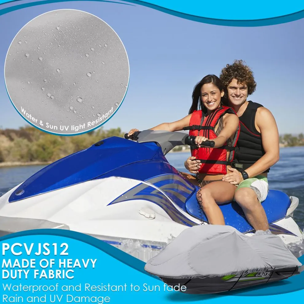 Jetski Storage Cover Waterproof 300D Canvas Rear Vents 118