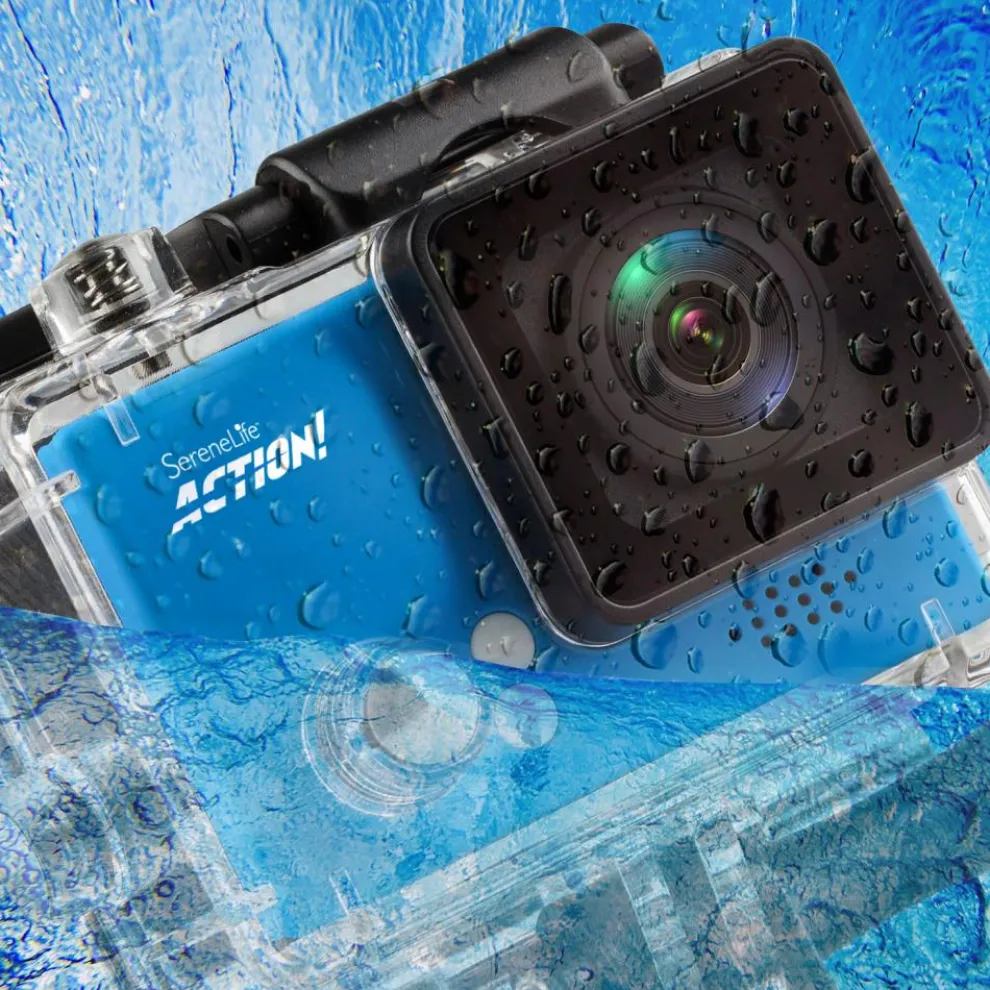 4K Ultra HD Action Camcorder, Slow-Mo, WiFi, Blue, 2