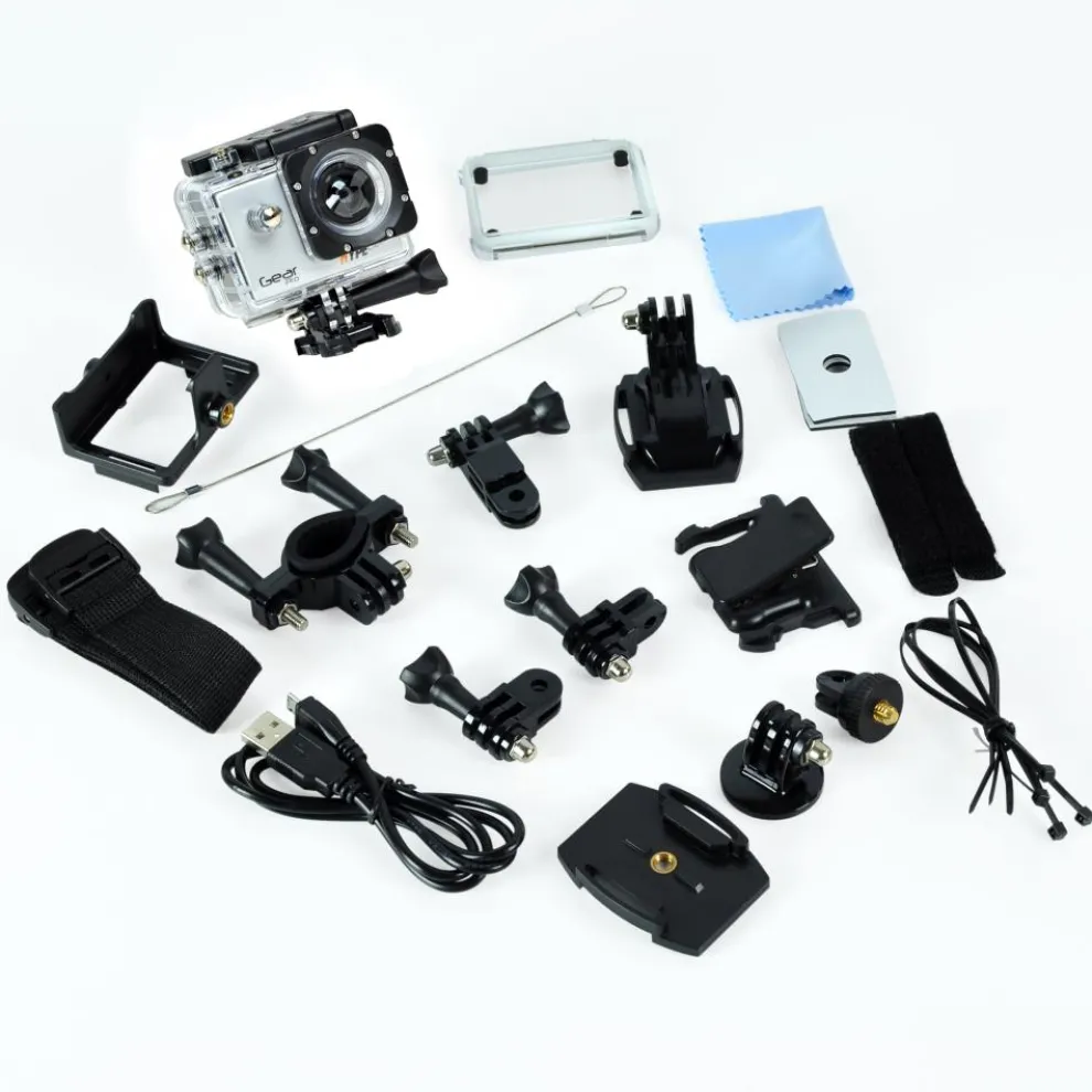 4K Ultra HD Action Camera, WiFi, Slow-Motion, Silver