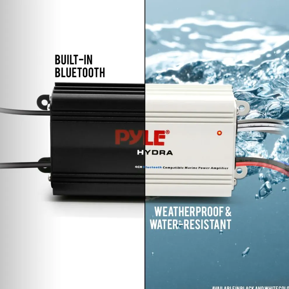 Marine Amplifier 200W Bluetooth Waterproof White