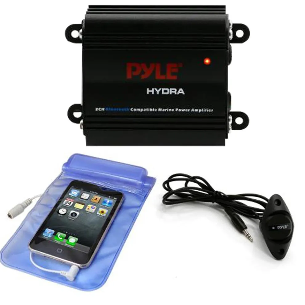 Marine Amplifier 200W Bluetooth Waterproof Compact Audio System