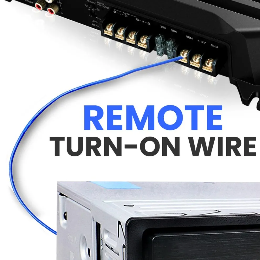 Marine Audio Wiring Kit 1000W Marine Grade 20ft 8 Gauge Power Wire