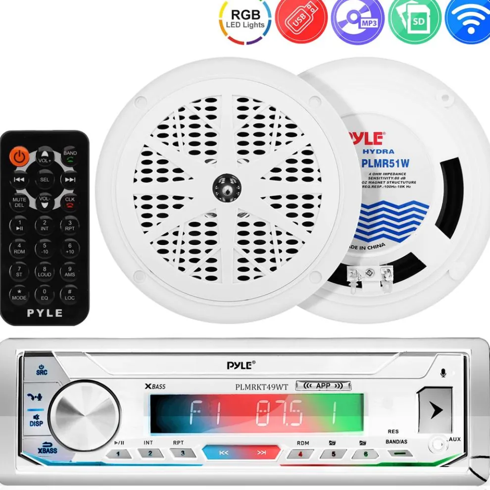 Marine Bluetooth Cd/Mp3 Radio Receiver &