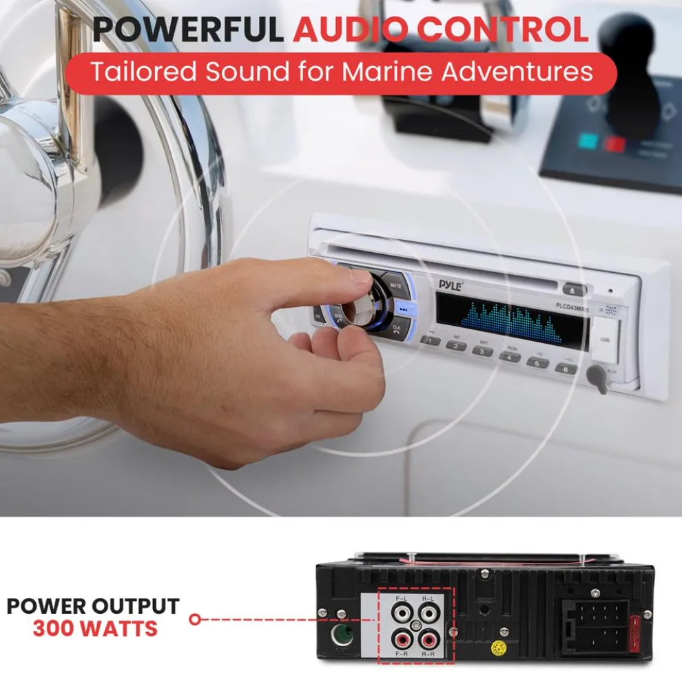 Marine Bluetooth Cd/Mp3 Radio Receiver