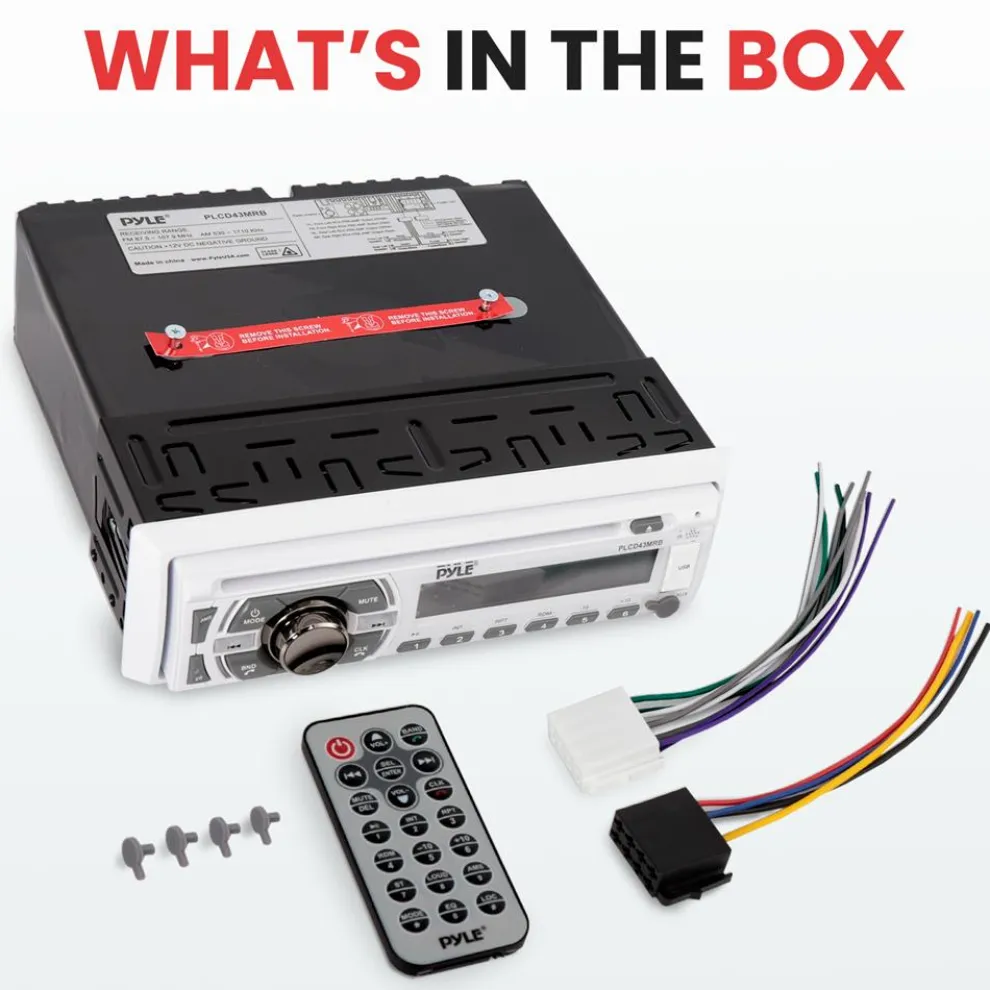 Marine Bluetooth Cd/Mp3 Radio Receiver