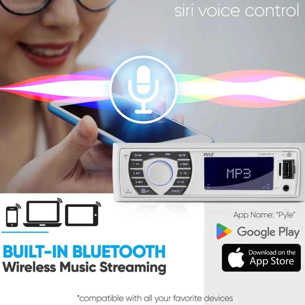 Marine Bluetooth Mp3 Radio Receiver