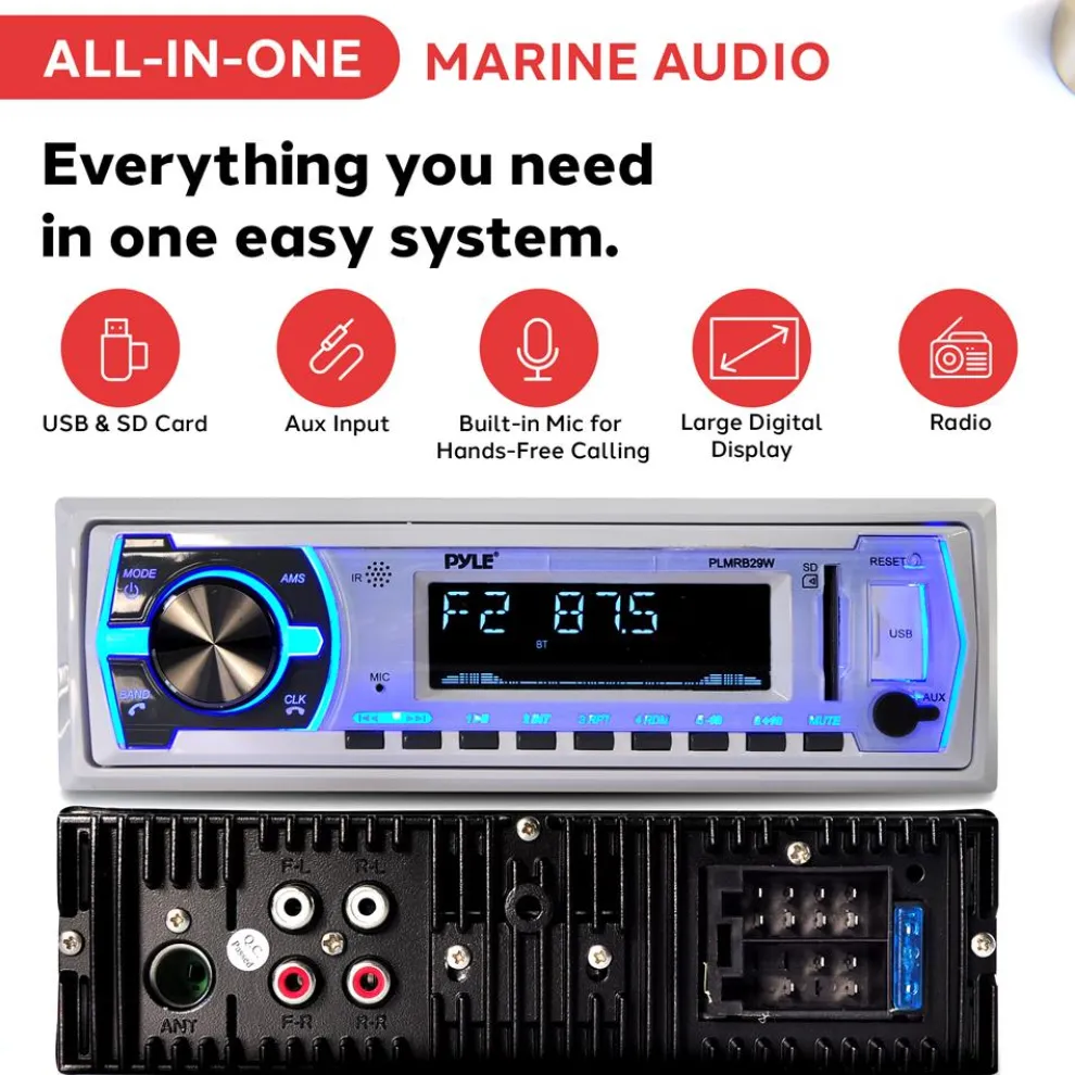 Marine Bluetooth Mp3 Radio Receiver
