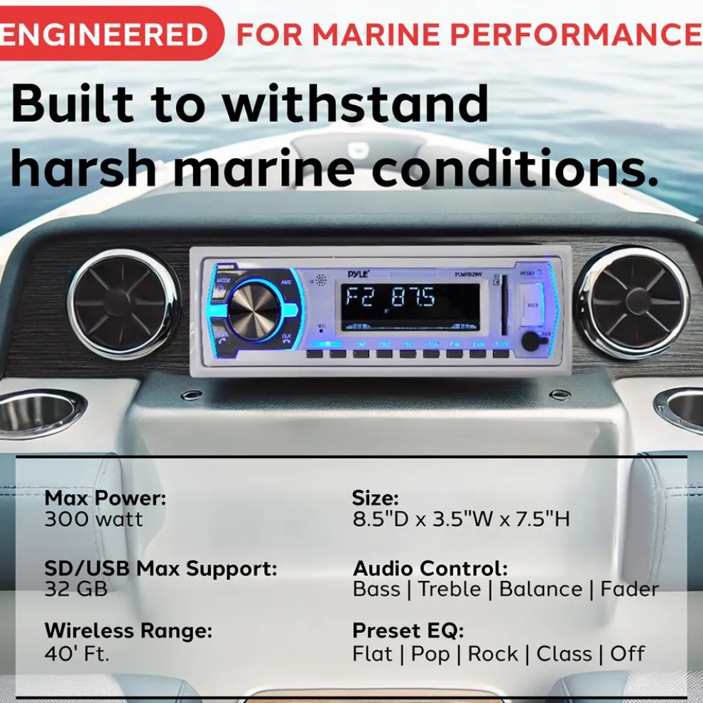 Marine Bluetooth Mp3 Radio Receiver