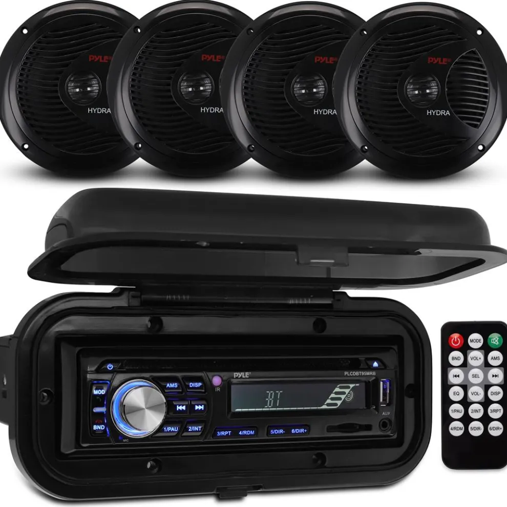 Marine Bluetooth Mp3 Stereo Speaker Kit