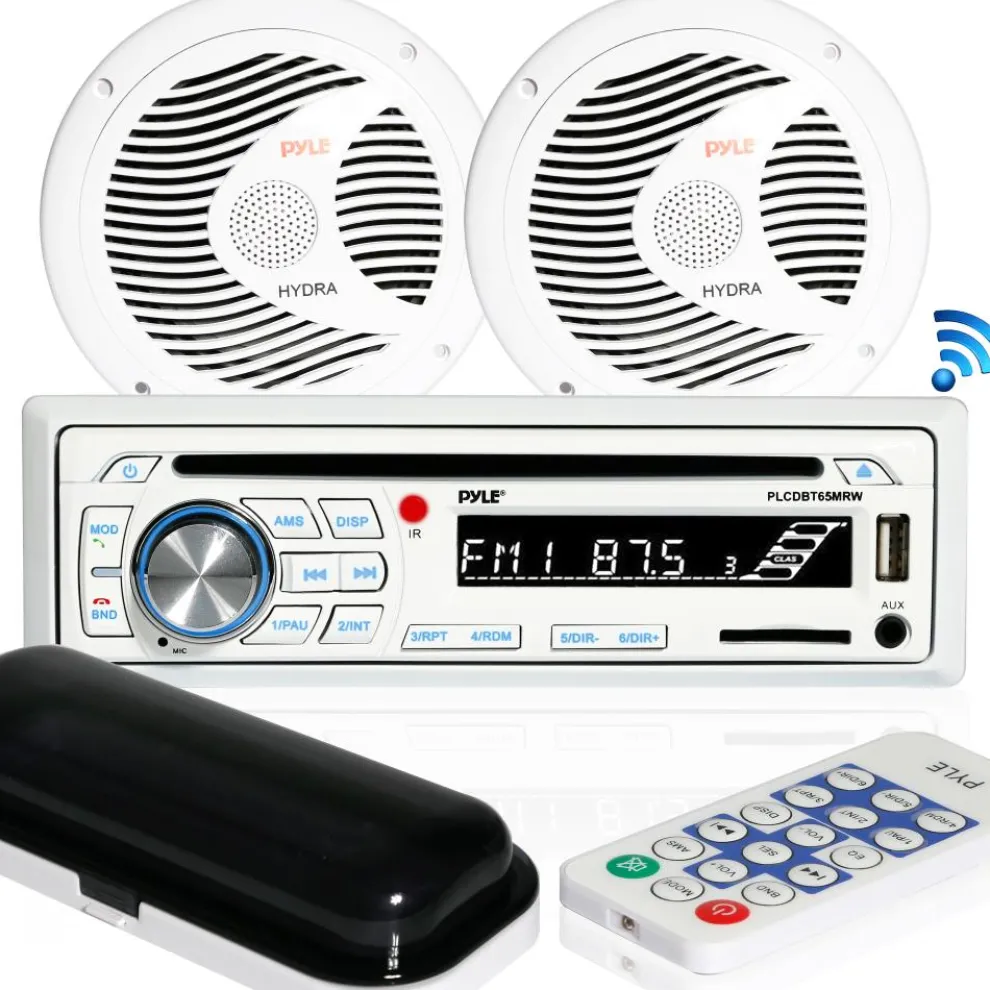 Marine Bluetooth Mp3 Stereo Speaker Kit