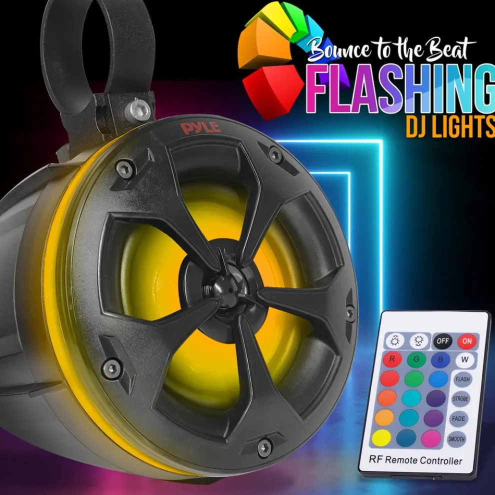 Marine Bluetooth Speakers 800W Waterproof RGB Lights for ATV/UTV