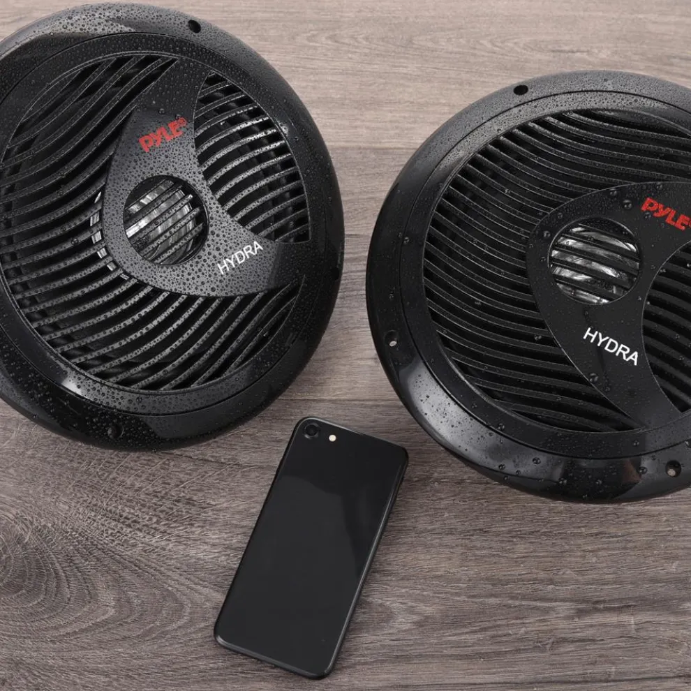 Marine Speakers 180W Waterproof Dual Cone Polypropylene White