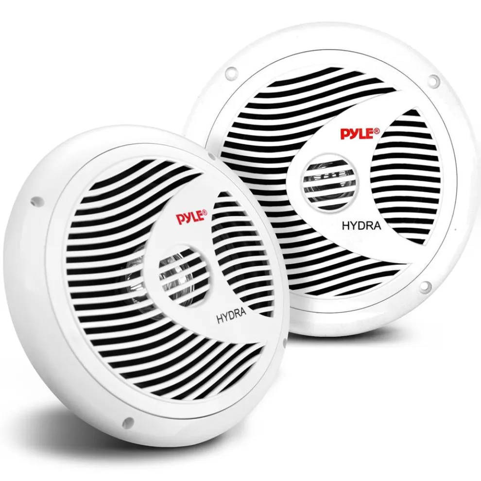 Marine Speakers 180W Waterproof 8" Dual Cone White