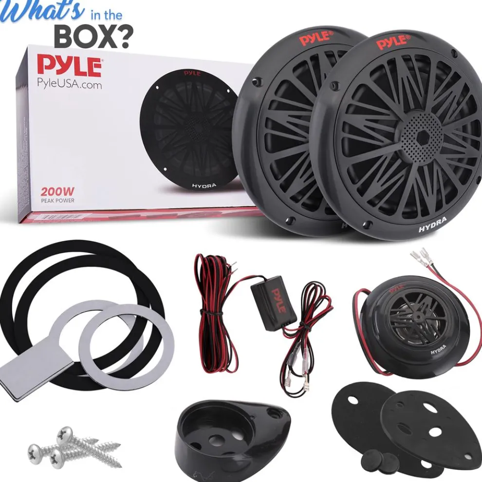 Marine Speakers 200W Weatherproof 6.5