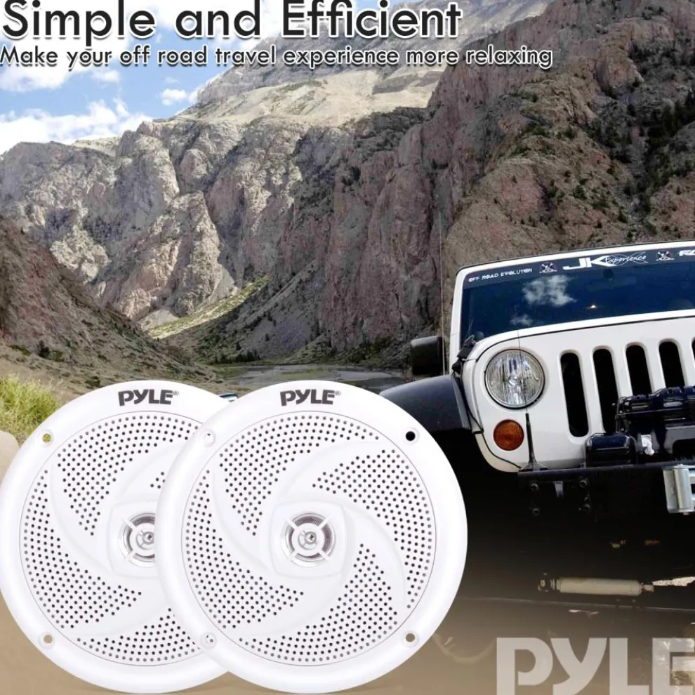Marine Speakers 100W Waterproof Slim Design 4