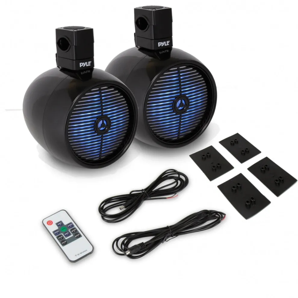 Marine Speakers Waterproof 480W LED Lights 8