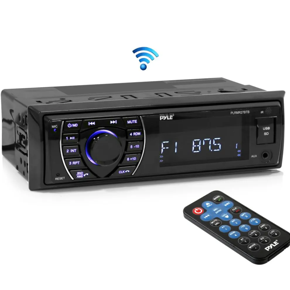 Marine Stereo Receiver 300W Bluetooth Hands-Free USB/SD Readers