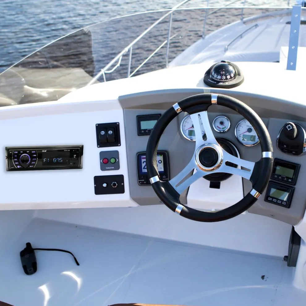 Marine Stereo Receiver 300W Bluetooth Hands-Free USB/SD Readers