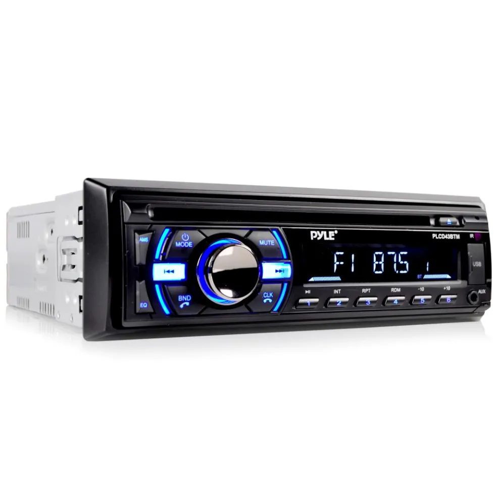 Marine Stereo Receiver Bluetooth Hands-Free CD Player Single DIN