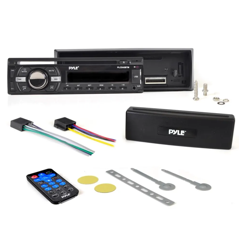 Marine Stereo Receiver Bluetooth Hands-Free CD Player Single DIN