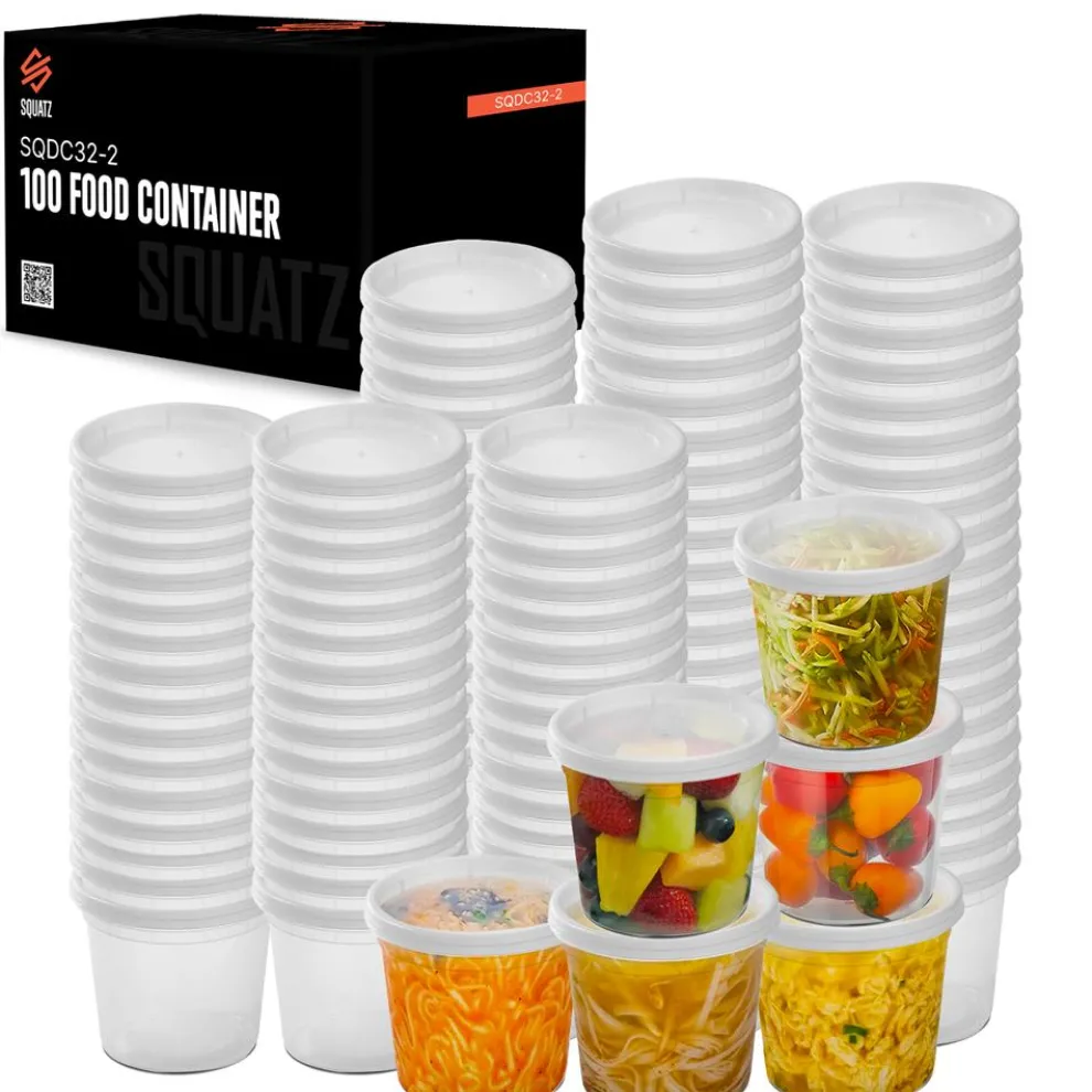 Microwavable Food Container 32oz Leakproof BPA-Free Polypropylene