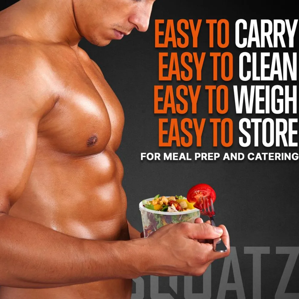 Microwavable Food Container 32oz Leakproof BPA-Free Polypropylene