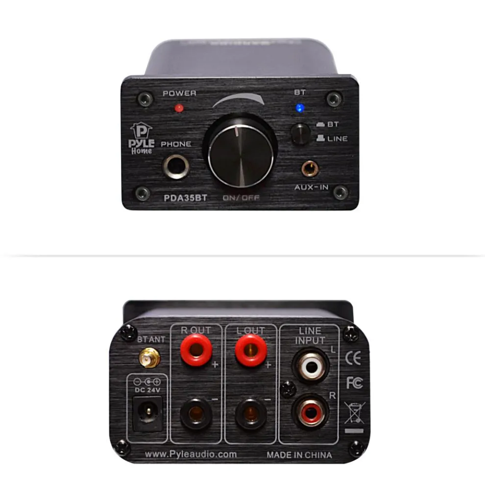Mini Bluetooth Amplifier 100W Compact Design with Aux Inputs