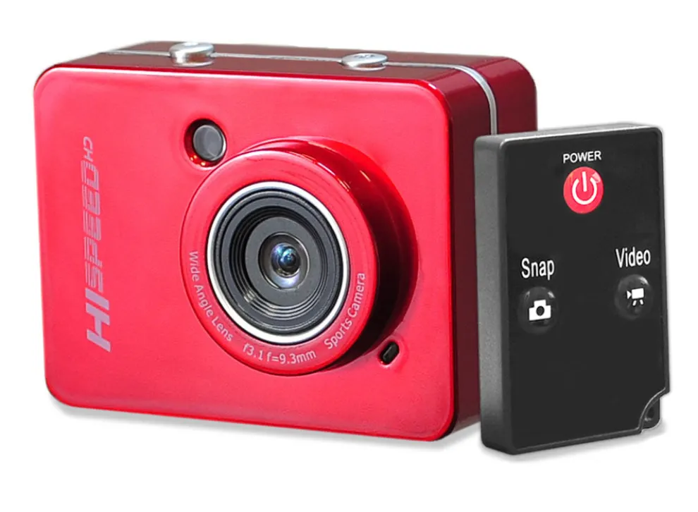 Mini HD Camera 1080P Video 12MP Touch Screen Waterproof Red